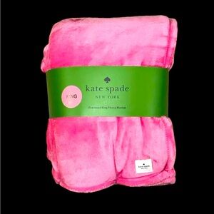 Kate Spade Oversized King Fleece Blanket NWT